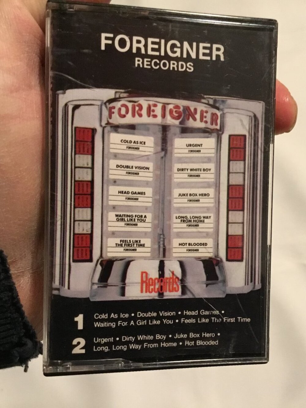Foreigner - Records (Cassette Tape) 1982 Atlantic - Greatest Hits Juke Box Hero